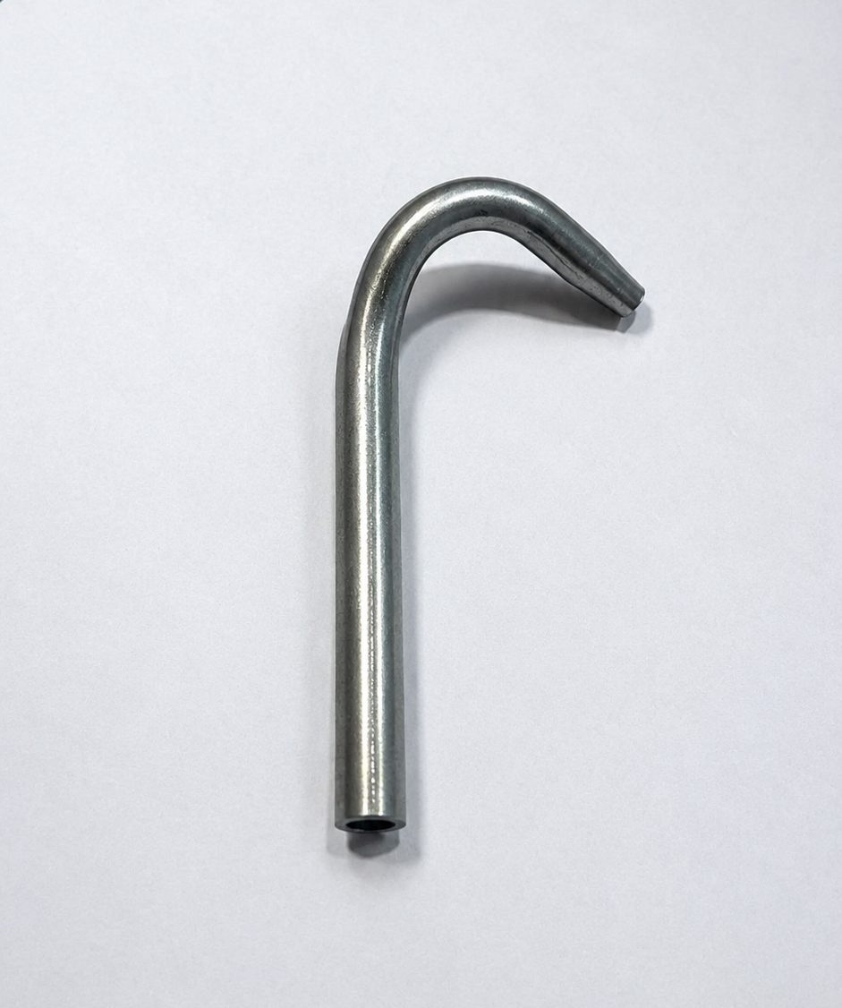 Stainless steel J-bend tube component